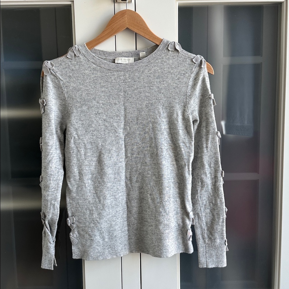 Ted Baker Gray Knit Top